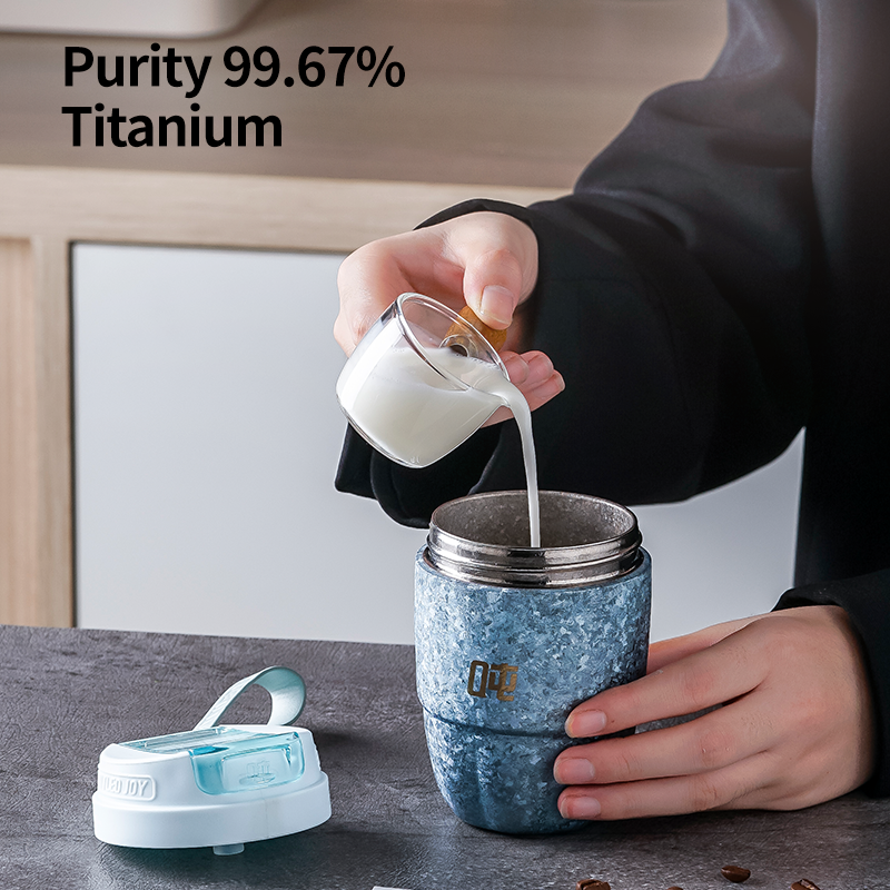 Titanium Coffee Cup 300ML - Lightweight Insulated Camping Mug | Bottled Joy