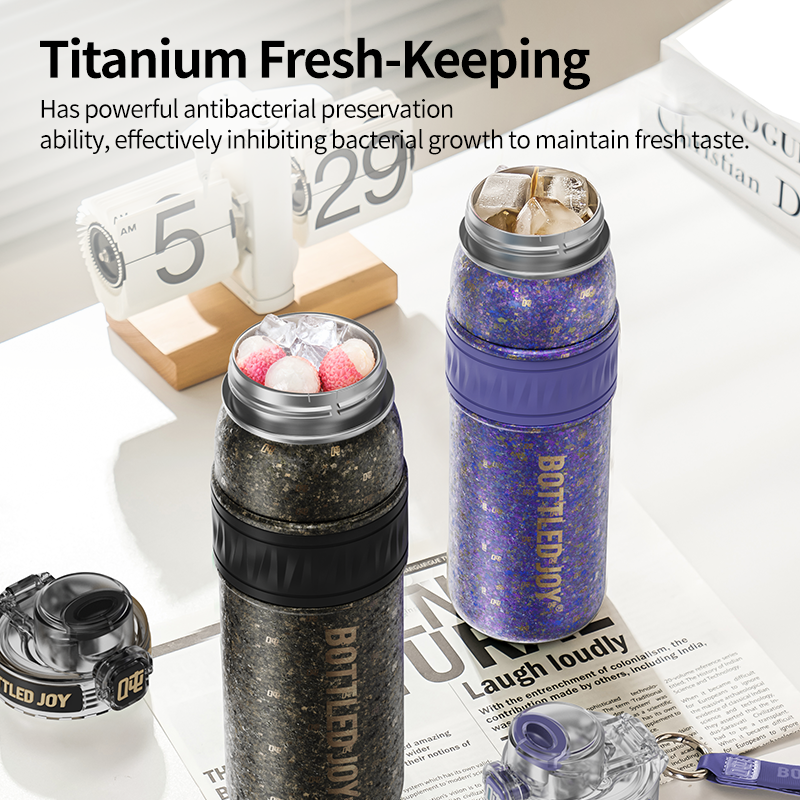 AquaJoy Titanium Water Bottle 620ML - Lightweight Insulated Bottle | Bottled Joy