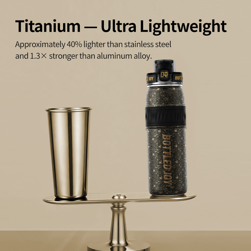 AquaJoy Titanium Water Bottle 620ML - Lightweight Insulated Bottle | Bottled Joy