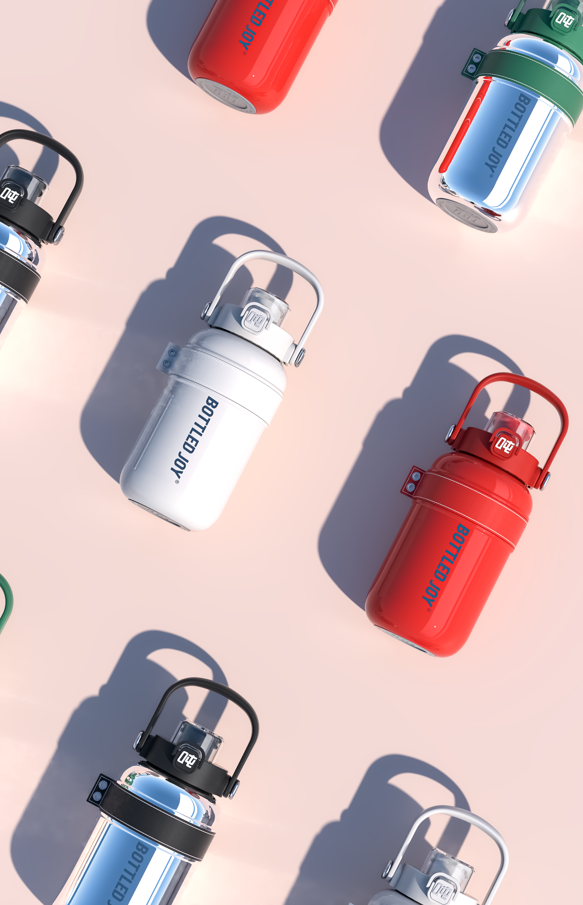 HIHI Joy Water Bottle 600ML - Insulated Bottle with Strap | Bottled Joy