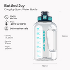 Classic Sport Water Bottle 1.5L - BPA-Free Tritan Sports Bottle | Bottled Joy