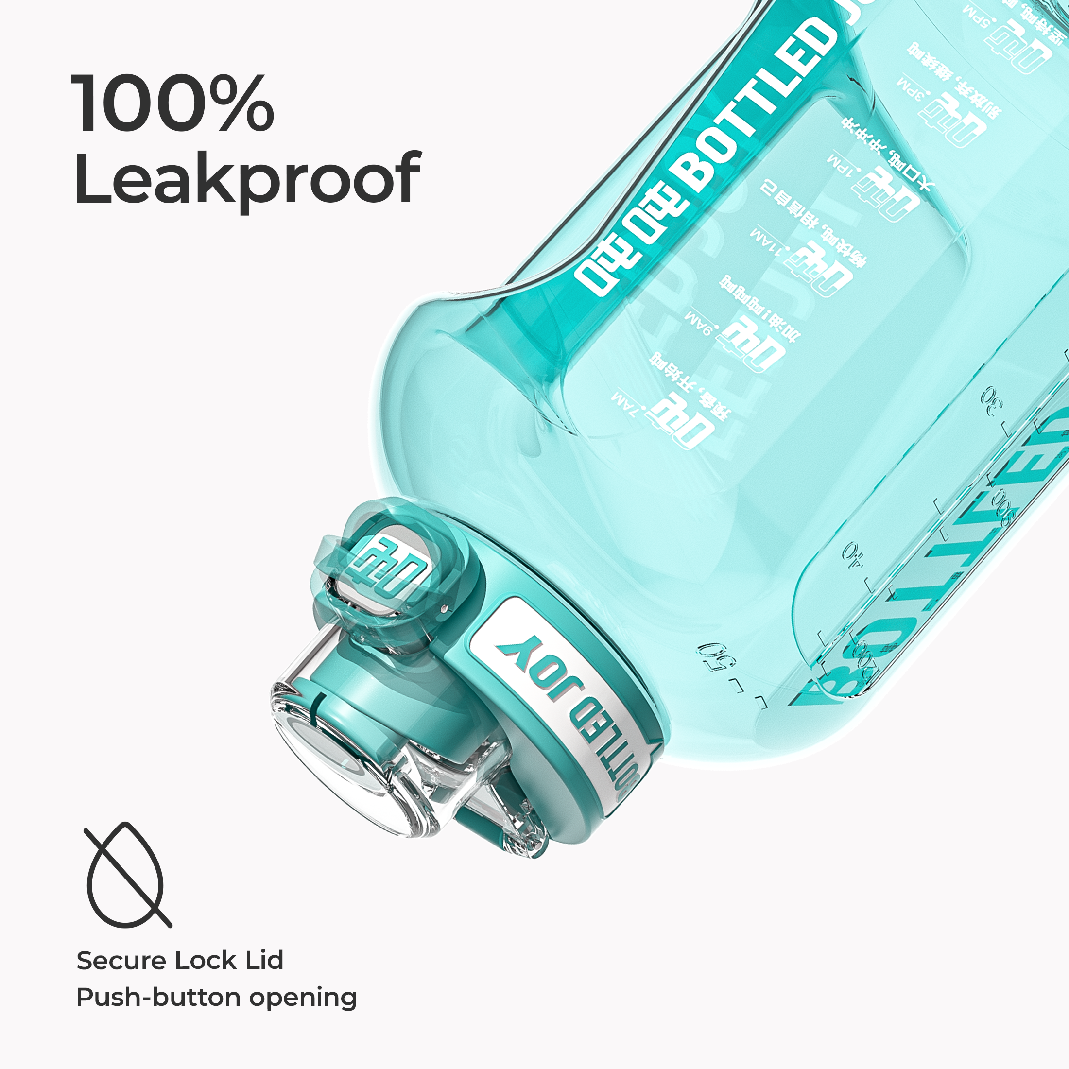 Classic Sport Water Bottle 1.5L - BPA-Free Tritan Sports Bottle | Bottled Joy