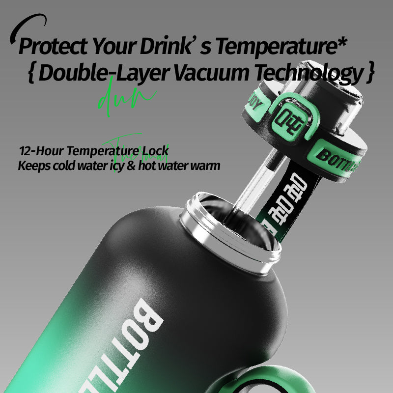 CoolJoy Sport Tumbler 1L - Insulated Sports Water Bottle | Bottled Joy