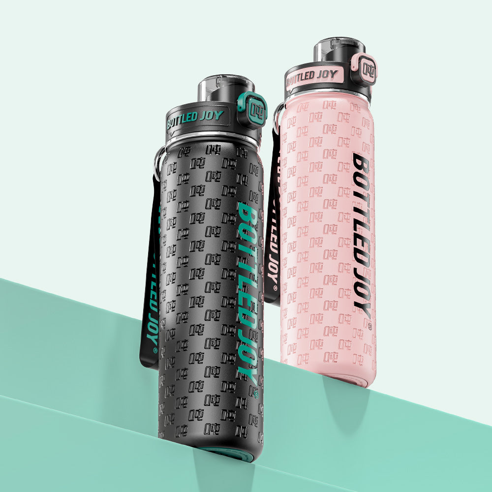 Fano Joy Water Bottle 900ML - Embossed Insulated Tumbler | Bottled Joy