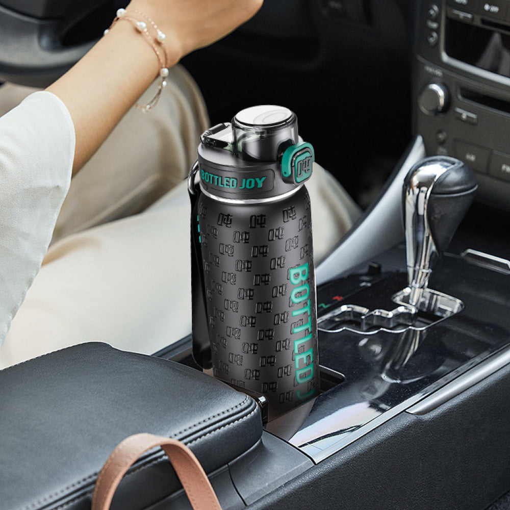 Fano Joy Water Bottle 900ML - Embossed Insulated Tumbler | Bottled Joy