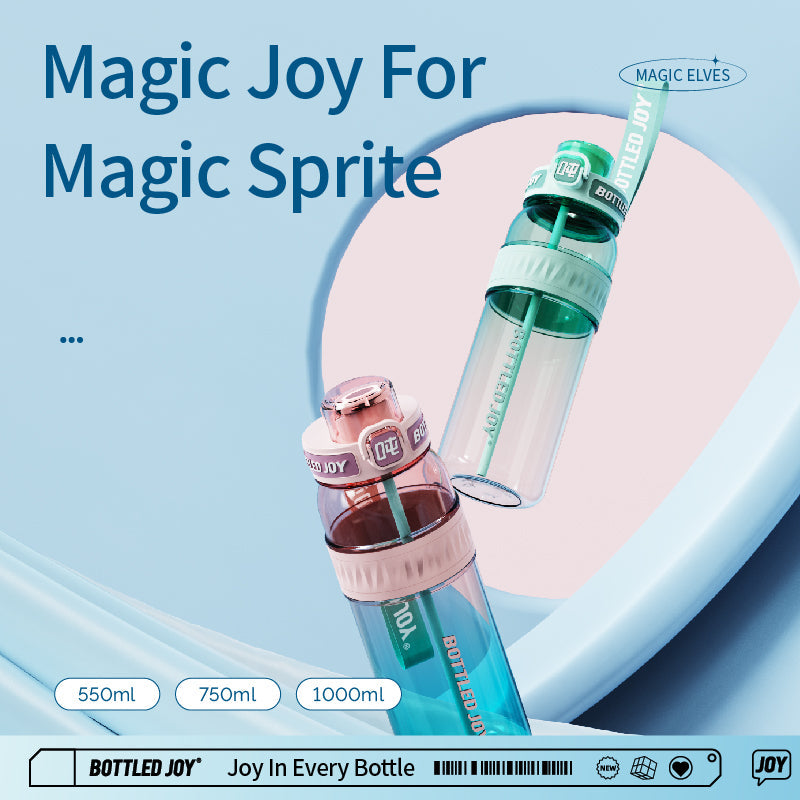Flex Joy Tritan Water Bottle 550-1000ML - BPA-Free Sports Bottle | Bottled Joy