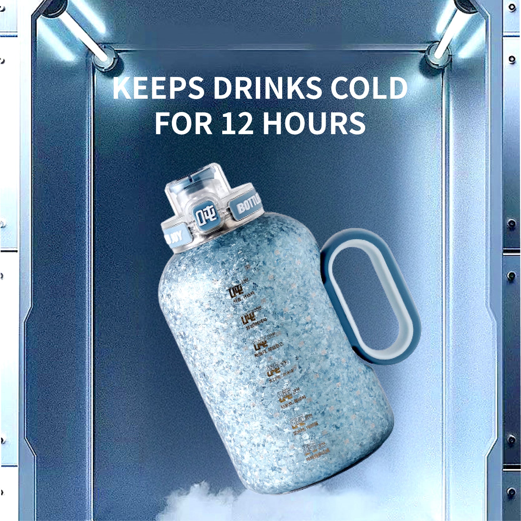 Ice Joy Titanium Water Bottle 1.5L - Lightweight Insulated Bottle | Bottled Joy