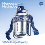 HydroJoy Monogram Water Bottle 1L - Insulated Stainless Steel Bottle | Bottled Joy